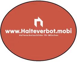 Mobile Halteverbotsschilder in München.