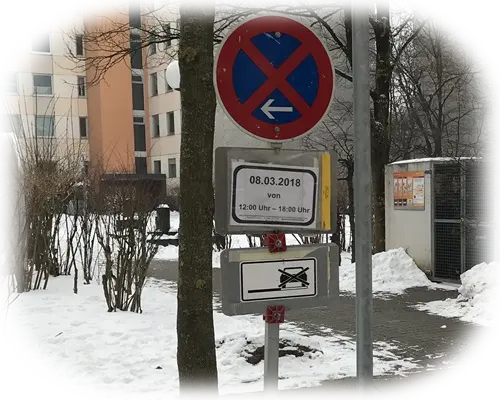 AVZD - Halteverbot für einen Schulausflug in München